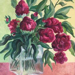 1995-_-Pivoines-Maman-60×50-Acryl-pinceaux